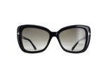 Tom Ford Maeve FT1008 01B glanzend zwart smoke gradient zonnebril