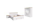 Furnilux Complete 4-delige slaapkamer-set met hoge kast stijlvolle organisatie en