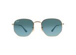 Ray-Ban zonnebril zeshoekige RB3548N 91233M Gold Blue Gray Gracient