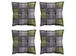 Madison zitkussen patchy olive ca. set van 4