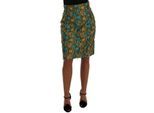 Jupe fourreau droite en jacquard multicolore Dolce & Gabbana pour femme
