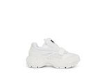 Gebroken witte handschoen slip witte sneakers