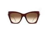 Alexander McQueen Cat Eye Dames Bruin Gold Bruin Gradient AM0375S