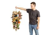 HappyBird Vogelspielzeug Giant Bam Tower -Javaholz