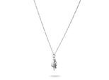 Kette mit Anhänger THOMAS SABO "THOMAS SABO x WEDNESDAY "Eiskaltes Händchen" Kette" Gr. 45, silber (silberfarben), Halsketten, Damen, 45, Silber 925 (recycelt), B: 0,6mm, B:0,6mm
