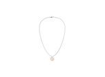 Kette mit Anhänger TOMMY HILFIGER "NAUTICAL", edelstahlfarben, gelbgoldfarben, Halsketten, Herren, Edelstahl, L: 56 B: 4mm, B:4mm
