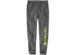 Arbeitsbundhose CARHARTT "Logo", Gr. M, US, grau, Obermaterial: 50% Baumwolle CO. 50% Polyester PES., Hosen