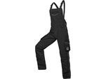 Latzhose SHIELD PROTECT "Protect Bicolor Latzhose", Gr. 48, EURO, schwarz, Obermaterial: 65% Polyester PES. 35% Baumwolle CO., Hosen