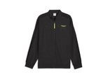 Sweatjacke PUMA "PUMA x ASTON MARTIN ARAMCO F1 TEAM T7 Trainingsjacke Herren", Herren, Gr. M, schwarz, Obermaterial: 93% Nylon, 7% Polyester. Taschenfutter: 7% Polyester, 93% Nylon. Einsatz: 100% Nylon, Sweatjacken Sweatjacke