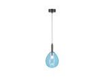 Möbelix , Chromfarben, Hellblau , Metall, Glas , 18x115x18 cm , RoHS, Europäischer Sicherheitsstandard , einfach zu transportieren , Beleuchtung, Innenleuchten, Hängeleuchten, LED-Hängeleuchten