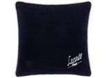 Dekokissen LACOSTE "LVETVET", marine, B:45cm L:45cm, Baumwolle, Dekokissen_Sitzkissen_Kissenhüllen, Gesticktes Logo auf der Vorderseite