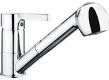 Spültischarmatur CORNAT "SKAGEN", grau (chromfarben), Messing, Armaturen, Einhebelmischer, Durchflussmenge bei 3 bar: ca. 8,40 l/min