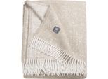 Wohndecke MUSTERRING "Ease", beige, B:140cm L:200cm, 50% Baumwolle, 50% Polyester, Wohndecken, Wohndecke, mit hohem Baumwollanteil