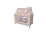 Lorelli Reisebett Sweet Home 2 Ebenen Laufstall mit Dach faltbar Räder Matratze beige