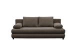 P & B , Grau , Textil , Füllung: Schaumstoff , 206x87x88 cm , Liegefunktion , Wohnzimmer, Sofas & Couches, Schlafsofas, Schlafsofas