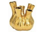Vase Goldfarben