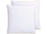 Federkissen RIBECO "Kopfkissen Richard, Kissen mit Daunenanteil, in 40x80 oder 80x80 cm", weiß, B:80cm L:80cm, Bezug: 100% Baumwolle. Füllung: 90% Entenfeder, 10% Entendaune, Kopfkissen, Seit 105 Jahren überzeugt RIBECO durch Qualität