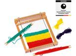 Kreativset GOKI "Webrahmen 22x19 cm", natur, Kreativsets, KinderB:22cm H:2,8cm T:19cm, Holz, Metall, B:22cm H:2,8cm T:19cm