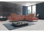 Ecksofa EGOITALIANO "Queenie, extravagantes Sofa mit erstklassigem Sitzkomfort, L-Form", braun (cedar wood), B:284cm H:95cm T:108cm, Luxus-Microfaser (100% Polyester) Leder »BULL« (echtes Rindsleder). Geschliffenes, pigmentiertes und behandeltes Rindsleder mit einer Dicke von 1, 3-1, 5 mm. Dieses Leder zeigt eine ziemlich weiche Hand mit einem halb undurchsichtigen Aussehen. Es handelt sich um ein