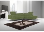 Ecksofa EGOITALIANO "Claudie, Designsofa mit extrakomfortablem Sitzkomfort, L-Form", grün (kiwi), B:268cm H:97cm T:226cm, Luxus-Microfaser (100% Polyester) Leder »BULL« (echtes Rindsleder). Geschliffenes, pigmentiertes und behandeltes Rindsleder mit einer Dicke von 1, 3-1, 5 mm. Dieses Leder zeigt eine ziemlich weiche Hand mit einem halb undurchsichtigen Aussehen. Es handelt sich um ein geschützte