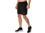 Laufshorts ASICS "ASICS CORE 2-N-1 7IN SHORT", Herren, Gr. XXL, N-Gr, performance schwarz, performance schwarz, Obermaterial: 100% Polyester, Hosen, für sportliche Aktivitäten, mit Seitentaschen