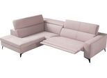 Ecksofa EGOITALIANO "Edith, Designsofa mit hohem Sitzkomfort, Breite 269cm, L-Form", weiß (paper), B:269cm H:96cm T:203cm, Leder »BULL« (echtes Rindsleder). Geschliffenes, pigmentiertes und behandeltes Rindsleder mit einer Dicke von 1, 3-1, 5 mm. Dieses Leder zeigt eine ziemlich weiche Hand mit einem halb undurchsichtigen Aussehen. Es handelt sich um ein geschütztes Leder. Eine leichte Deckschicht