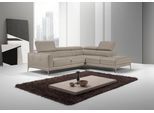 Ecksofa EGOITALIANO "Claudie, Designsofa mit extrakomfortablem Sitzkomfort, L-Form", grau (elephant), B:268cm H:97cm T:226cm, Luxus-Microfaser (100% Polyester) Leder »BULL« (echtes Rindsleder). Geschliffenes, pigmentiertes und behandeltes Rindsleder mit einer Dicke von 1, 3-1, 5 mm. Dieses Leder zeigt eine ziemlich weiche Hand mit einem halb undurchsichtigen Aussehen. Es handelt sich um ein geschü
