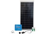 Solaranlage PHAESUN "Caravan Kit, Base Camp Aero MPPT SMS15 120 W", silber, Solarmodule, Solaranlage