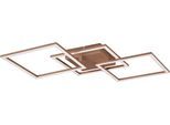 OTTO HOME LED Deckenleuchte "Annelia, Deckenlampe, schwenkbare LED-Rechtecke", braun (coffee), 3, H: 7cm, 1 Stk., Leuchten, Wand- und Deckenmontage möglich, LED Deckenleuchte