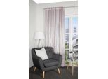 Gardine HOME WOHNIDEEN "SUELA" Gr. 1, rosa, B:135cm H:245cm, Polyester, Gardinen, Gardine, THERMOSCHAL, SUEDE, FOLIENDRUCK