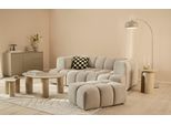 Big-Sofa HOMSY BY ANA JOHNSON "»XL« BOUBELLE Design-Sofa extra tief, Bubble-Optik, Breite 246 cm", beige, B:246cm H:75cm T:135cm, 100% Polyester, Sofas, Big-Sofa, 4-Sitzer mit Wellenunterfederung, XL Sitztiefe 100 cm