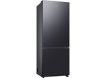 SAMSUNG Kühl-/Gefrierkombination, Energieeffizienz: A, silber (premium schwarz steel, anthrazit), Rechtsanschlag, Kühlschränke, extra weit 75cm, NoFrost, Kühl-/Gefrierkombination