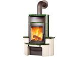 Kaminofen HARK "Avenso GT ECOplus 6 KW", grün (titanfarben), Kaminöfen, Kaminofen, grün-glänzend, mit EcoPlus Filter