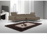 Ecksofa EGOITALIANO "Claudie, Designsofa mit extrakomfortablem Sitzkomfort, L-Form", grau (taupe), B:268cm H:97cm T:226cm, Luxus-Microfaser (100% Polyester) Leder »BULL« (echtes Rindsleder). Geschliffenes, pigmentiertes und behandeltes Rindsleder mit einer Dicke von 1, 3-1, 5 mm. Dieses Leder zeigt eine ziemlich weiche Hand mit einem halb undurchsichtigen Aussehen. Es handelt sich um ein geschützt