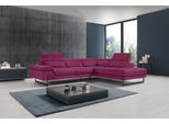 Ecksofa EGOITALIANO "Queenie, extravagantes Sofa mit erstklassigem Sitzkomfort, L-Form", pink (fuchsia), B:284cm H:95cm T:108cm, Luxus-Microfaser (100% Polyester) Leder »BULL« (echtes Rindsleder). Geschliffenes, pigmentiertes und behandeltes Rindsleder mit einer Dicke von 1, 3-1, 5 mm. Dieses Leder zeigt eine ziemlich weiche Hand mit einem halb undurchsichtigen Aussehen. Es handelt sich um ein ges