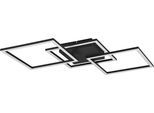 OTTO HOME LED Deckenleuchte "Annelia, Deckenlampe, schwenkbare LED-Rechtecke", schwarz (schwarz matt), 3, H: 7cm, 1 Stk., Leuchten, Wand- und Deckenmontage möglich, LED Deckenleuchte