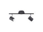 JUST LIGHT LED Deckenleuchte "TARIK", grau (anthrazit), 2, 1 Stk., Leuchten, LED, LED Deckenleuchte