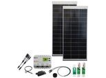 Solaranlage PHAESUN "Caravan Kit, Base Camp Aero MPPT WRM20 240 W", silber, Solarmodule, Solaranlage