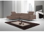 Ecksofa EGOITALIANO "Claudie, Designsofa mit extrakomfortablem Sitzkomfort, L-Form", braun (mud), B:268cm H:97cm T:226cm, Luxus-Microfaser (100% Polyester) Leder »BULL« (echtes Rindsleder). Geschliffenes, pigmentiertes und behandeltes Rindsleder mit einer Dicke von 1, 3-1, 5 mm. Dieses Leder zeigt eine ziemlich weiche Hand mit einem halb undurchsichtigen Aussehen. Es handelt sich um ein geschützte