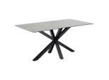 Mid.you Esstisch, Grau, Keramik, rechteckig, eckig, 90x75.5x160 cm, Esszimmer, Tische, Esstische, Esstische Keramik