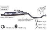 ERNST Mittelschalldämpfer 052214 für Opel GM