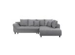 Ondega , Grau , Textil , Füllung: Schaumstoff,Schaumstoff , Ottomane rechts, L-Form , 309x197 cm , Made in EU , seitenverkehrt erhältlich, Schlafen auf Sitzhöhe , Wohnzimmer, Sofas & Couches, Schlafsofas, Ecksofas mit Schlaffunktion