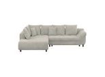 Ondega , Grau , Textil , Füllung: Schaumstoffflocken,Schaumstoffflocken , Ottomane links, L-Form , 309x197 cm , Liegefunktion, Schlafen auf Sitzhöhe, Rücken echt , Wohnzimmer, Sofas & Couches, Wohnlandschaften, Ecksofas