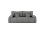 Mid.you , Grau , Textil , Füllung: Silikon, Schaumstoffflocken,Silikon, Schaumstoffflocken,Silikon, Schaumstoffflocken , 240x93x108 cm , Made in Europe , Rücken echt, Armteil links, Armteil rechts ,