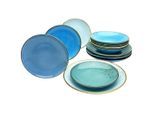 Creatable Kombiservice Nature Collection Aqua, Blau, Keramik, 12-teilig, Essen & Trinken, Geschirr, Geschirr-Sets, Kombiservice