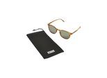 Sonnenbrille URBAN CLASSICS "Urban Classics Unisex Sunglasses Arthur UC", Damen, braun (braun leo, grün), Sonnenbrillen Sonnenbrille