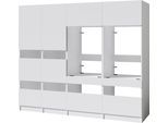 Mehrzweckschrank-Set BASIC BY BALCULINA "Washhome B/T/H 236x68x200 cm", weiß, B:236cm H:200cm T:68cm, Kastenmöbel-Sets, Breite 236cm, höhenverstellbare Metallfüße