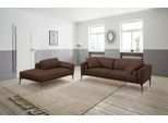 Polstergarnitur EGOITALIANO "Masu, Design trifft sensationellen Sitzkomfort", braun (chocolate), H:95cm T:97cm, Leder »BULL« (echtes Rindsleder). Geschliffenes, pigmentiertes und behandeltes Rindsleder mit einer Dicke von 1, 3-1, 5 mm. Dieses Leder zeigt eine ziemlich weiche Hand mit einem halb undurchsichtigen Aussehen. Es handelt sich um ein geschütztes Leder. Eine leichte Deckschicht schützt si