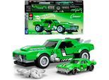 Modellbausatz MATTEL "Mattel Brick Shop Hot Wheels, SPEED SERIES CAMARO", grün, Modellbausätze, KinderB:7cm H:5cm L:17cm, Kunststoff, Modellbausatz, B:7cm H:5cm L:17cm
