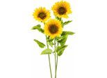Kunstblume CREATIV GREEN "XL", gelb, H:110cm, Kunststoff, Polyester, Kunstpflanzen, Kunstblume